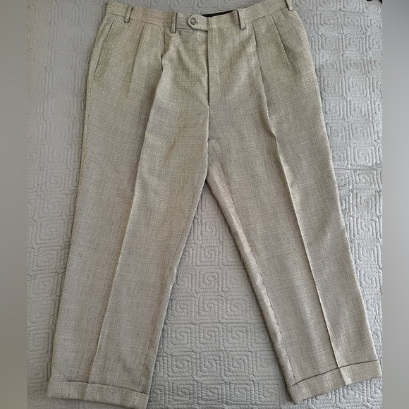 Jos. A. Bank Grey Dress Pants - W43 x 28 Inseam - Picture 1 of 7